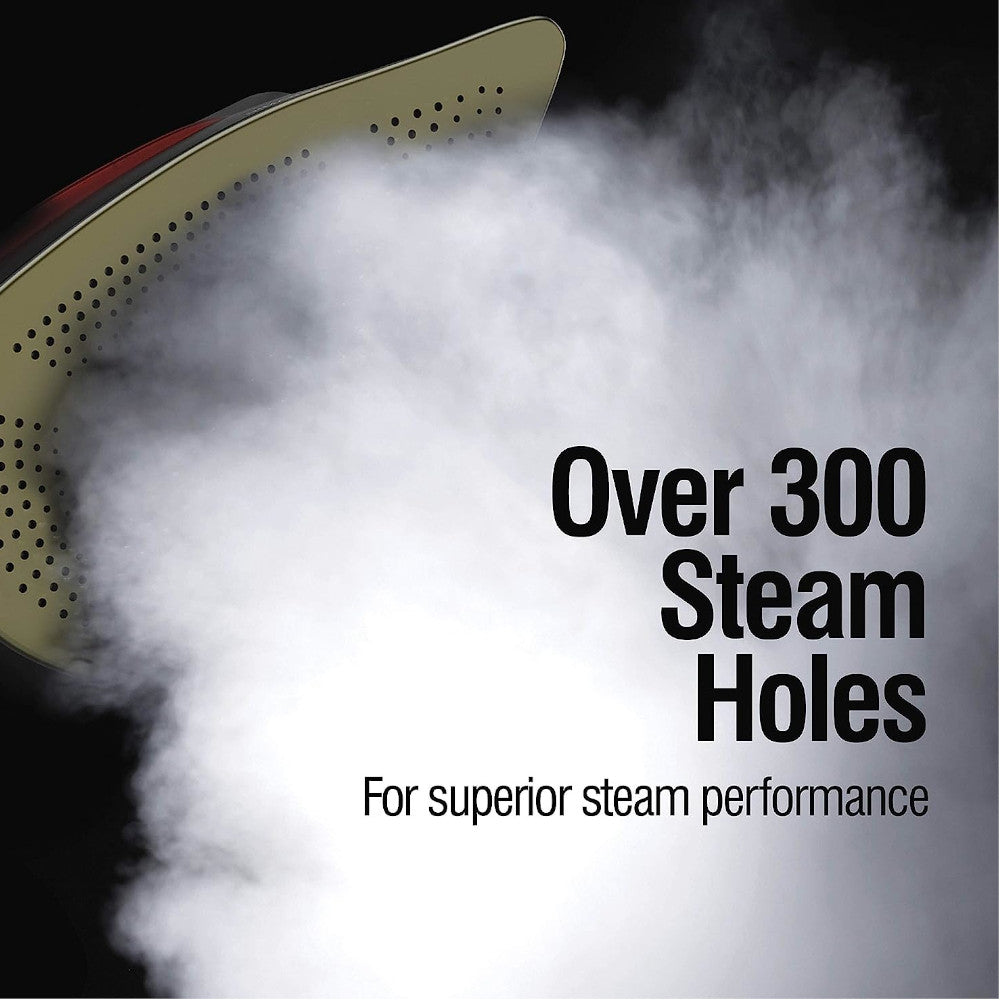 CHI 13101C Steam Iron for Clothes with Titanium Infused Ceramic Soleplate - Blemished package with full warranty