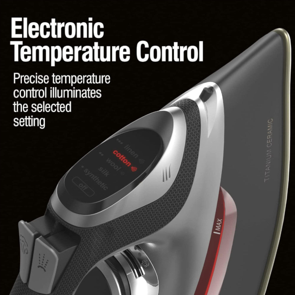 Fer à repasser électronique CHI 13102C avec cordon rétractable - Emballage défectueux avec garantie complète