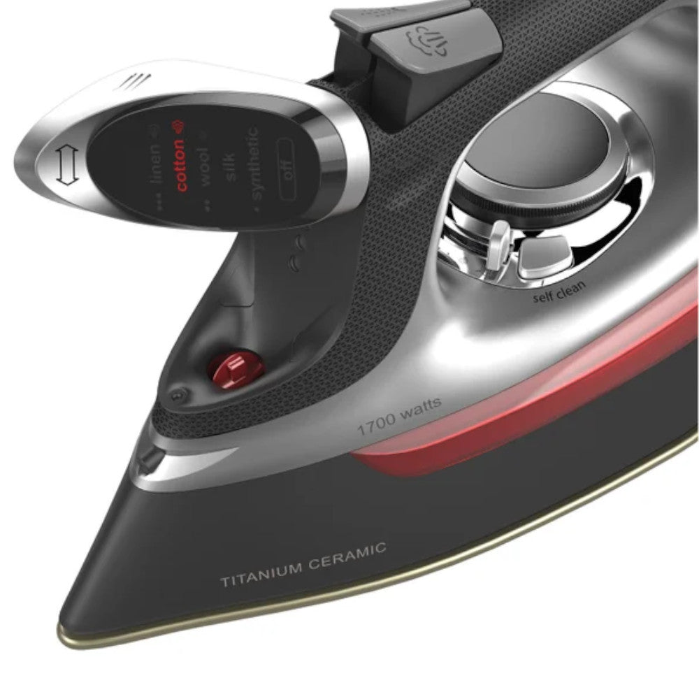 Fer à repasser vapeur professionnel CHI 13122C 1700 W avec cordon rétractable - Garantie Home Essentials (entretien en usine)