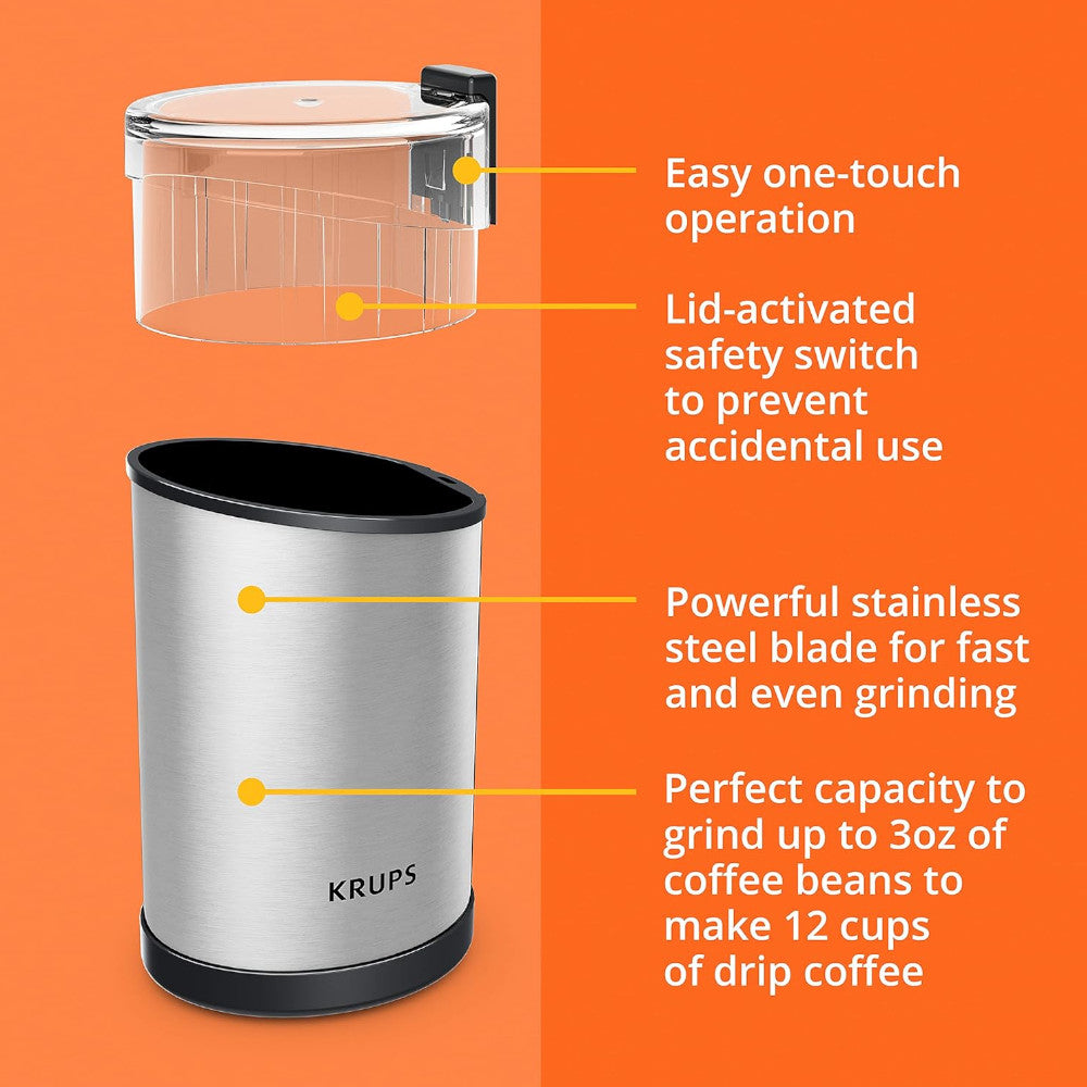 KRUPS 1510002126 Spice and Coffee Grinder