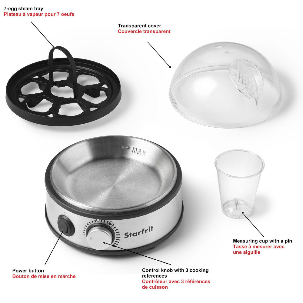 STARFRIT 24731 Electric Egg Cooker 7 Eggs