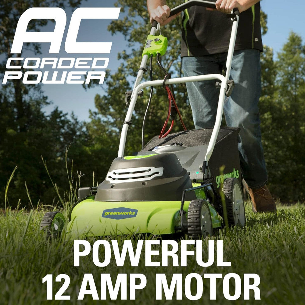 GREENWORKS 25022 12 Amp Corded 20-Inch Lawn Mower