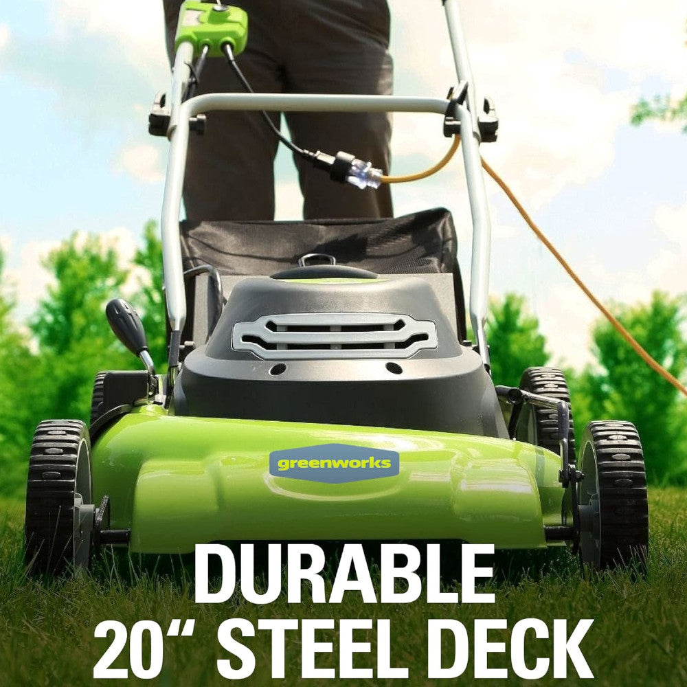 GREENWORKS 25022 12 Amp Corded 20-Inch Lawn Mower