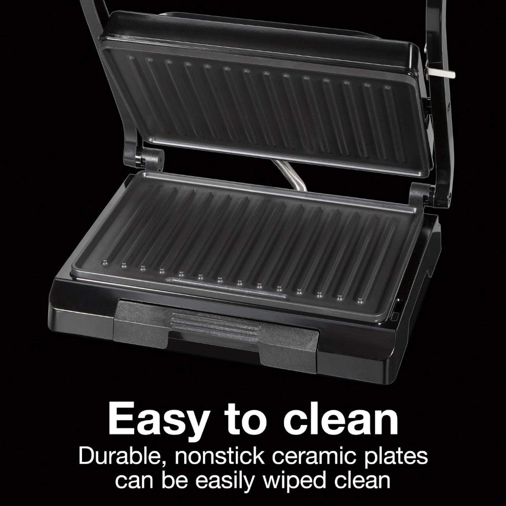 PROCTOR SILEX 25440PSC Presse à panini 4 portions, machine à sandwich et gril intérieur compact