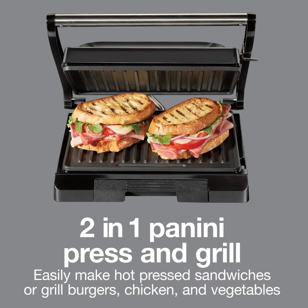 PROCTOR SILEX 25440PSC Presse à panini 4 portions, machine à sandwich et gril intérieur compact