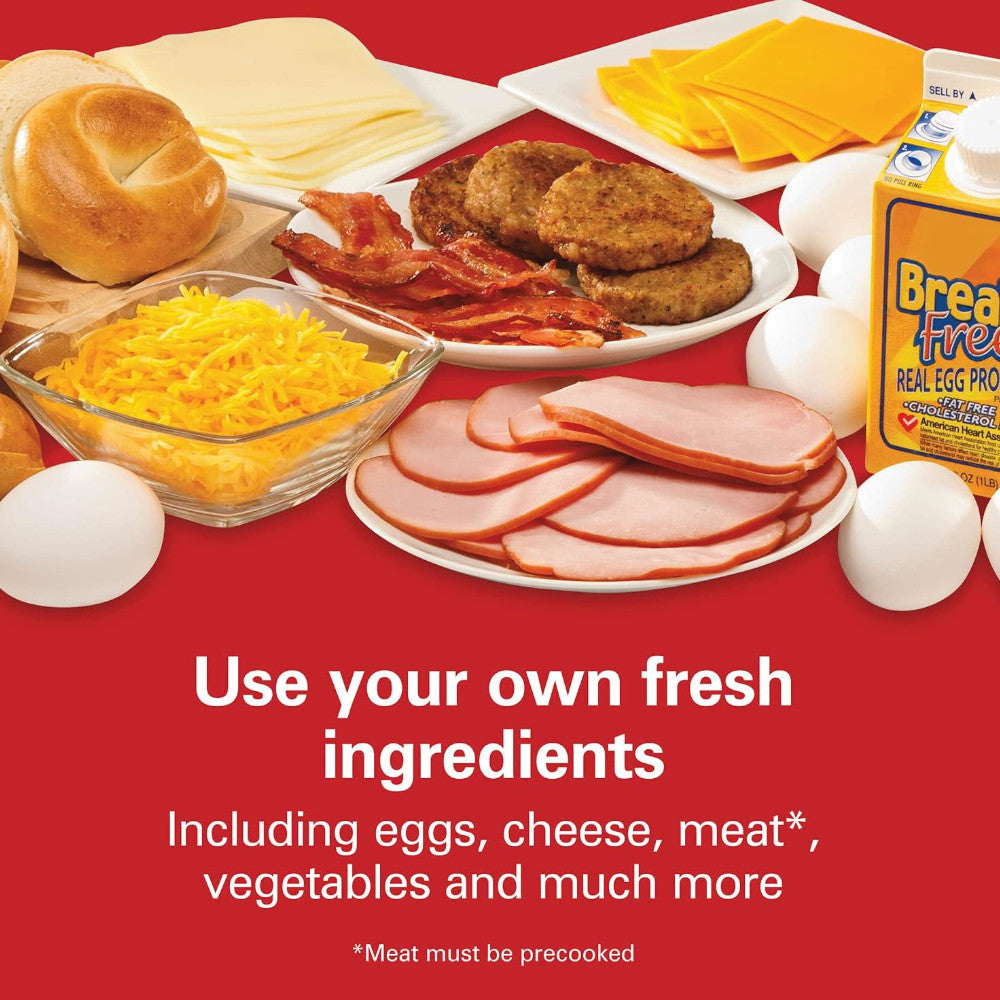 HAMILTON BEACH 25490C Dual Breakfast Sandwich Maker - Factory serviced with Home Essentials warranty