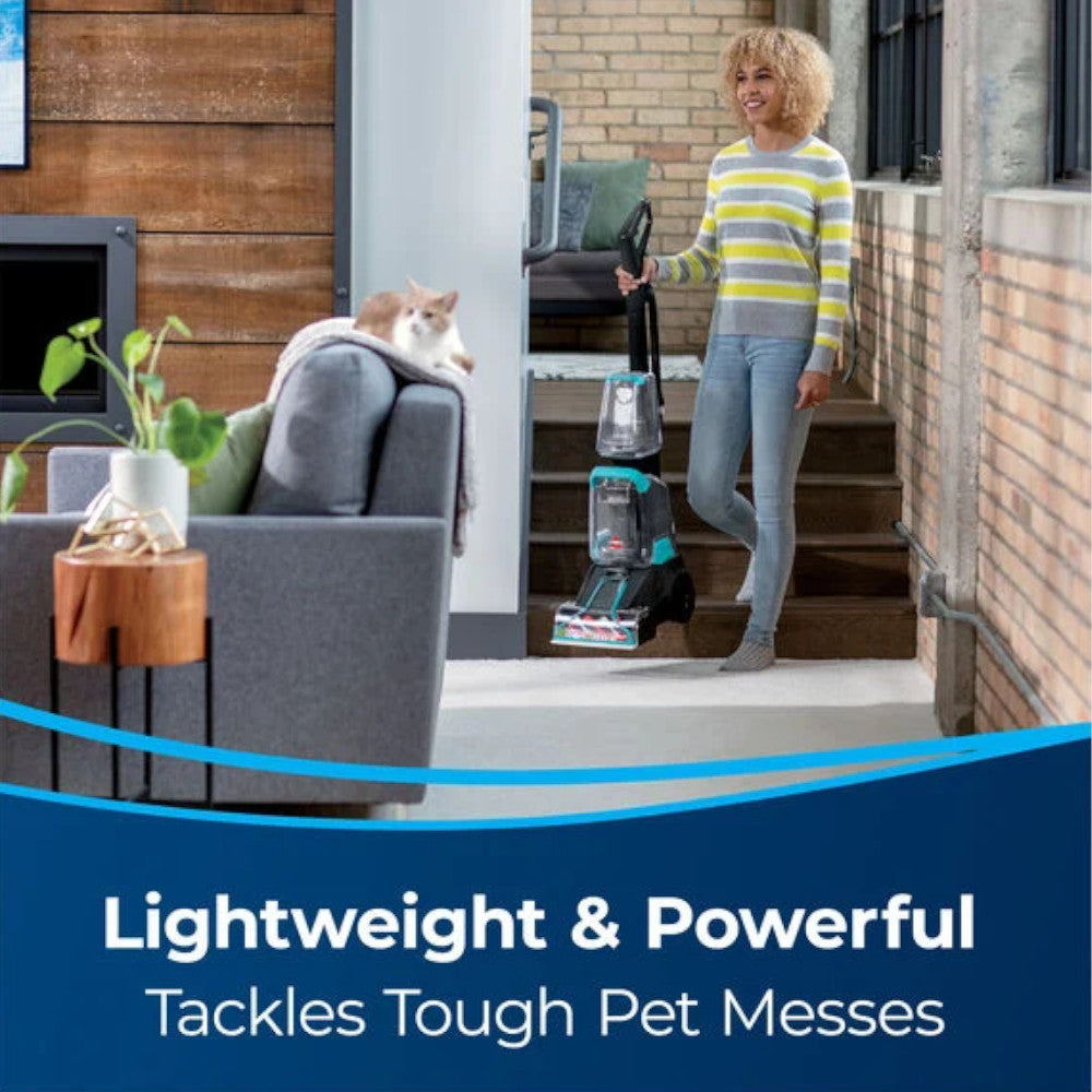BISSELL 2806N PowerClean® TurboBrush Pet Carpet Cleaner - Factory serviced with Home Essentials warranty