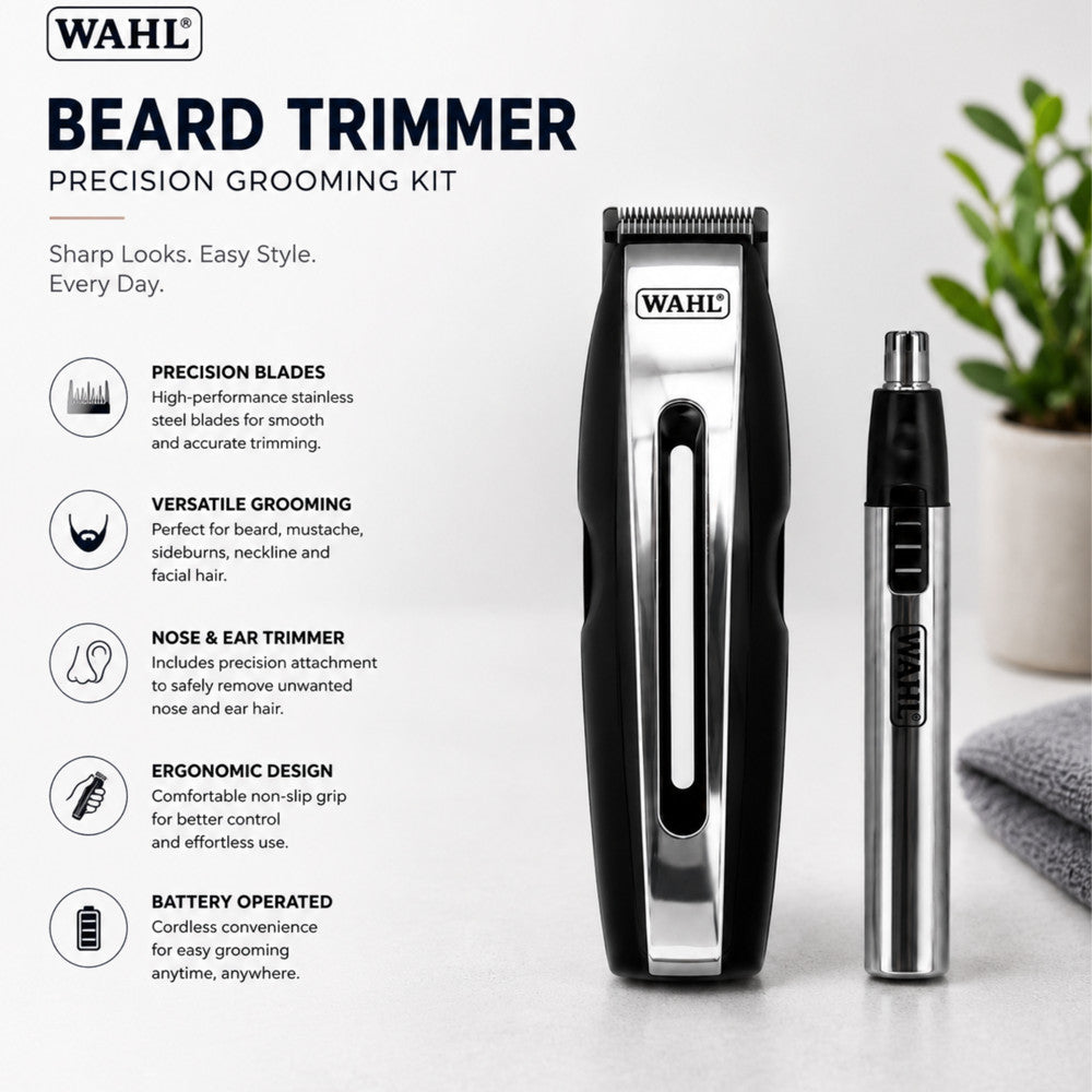 WAHL 3299 Beard & Nose Trimmer Battery