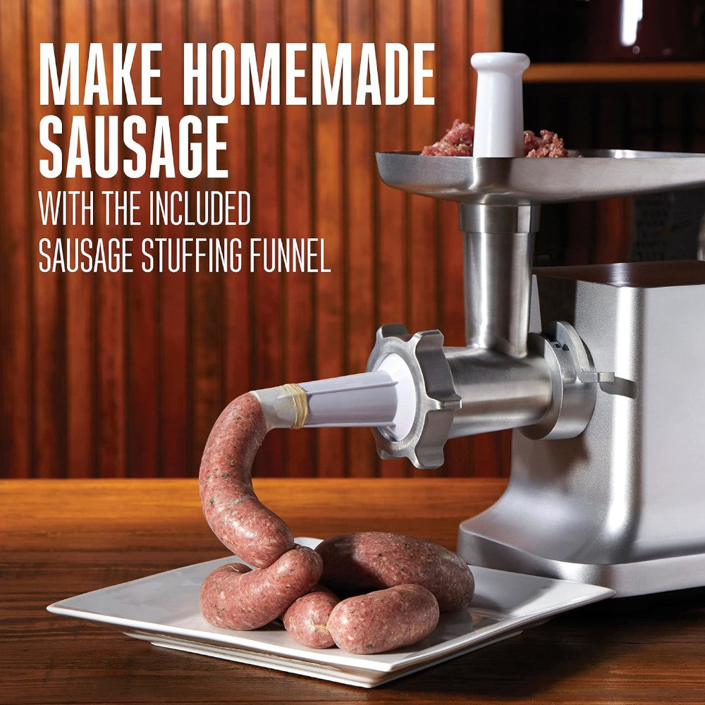WESTON 33-1301-W #12 Hachoir à viande électrique et poussoir à saucisses