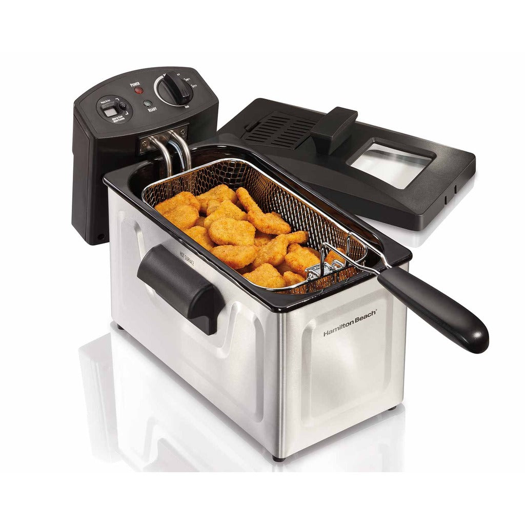 Friteuse HAMILTON BEACH 35033C, capacité de 12 tasses d'huile