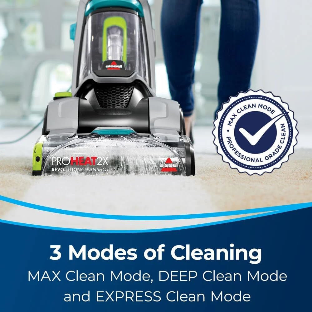 BISSELL 3588N ProHeat 2X Revolution Pet CleanShot Carpet Cleaner - Factory serviced with Home Essentials warranty