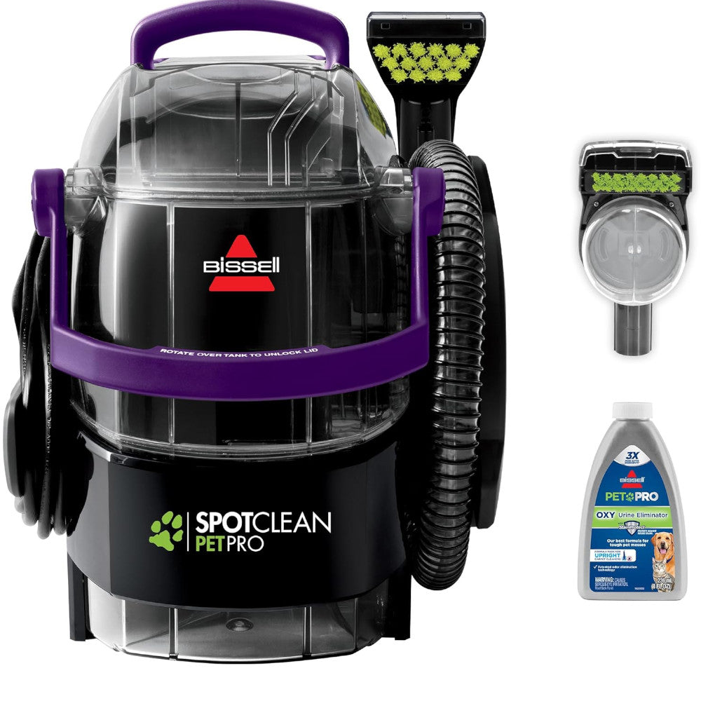 Nettoyeur de tapis portable BISSELL 3624N SpotClean Pet Pro - Révisé en usine avec garantie Home Essentials
