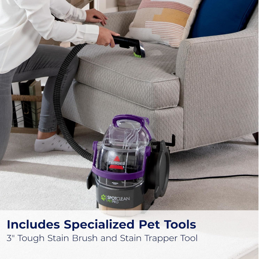 Nettoyeur de tapis portable BISSELL 3624N SpotClean Pet Pro - Révisé en usine avec garantie Home Essentials