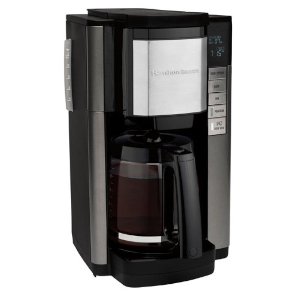 HAMILTON BEACH 46382C Front Fill Plus Programmable Coffee Maker - Factory serviced with Home Essentials warranty