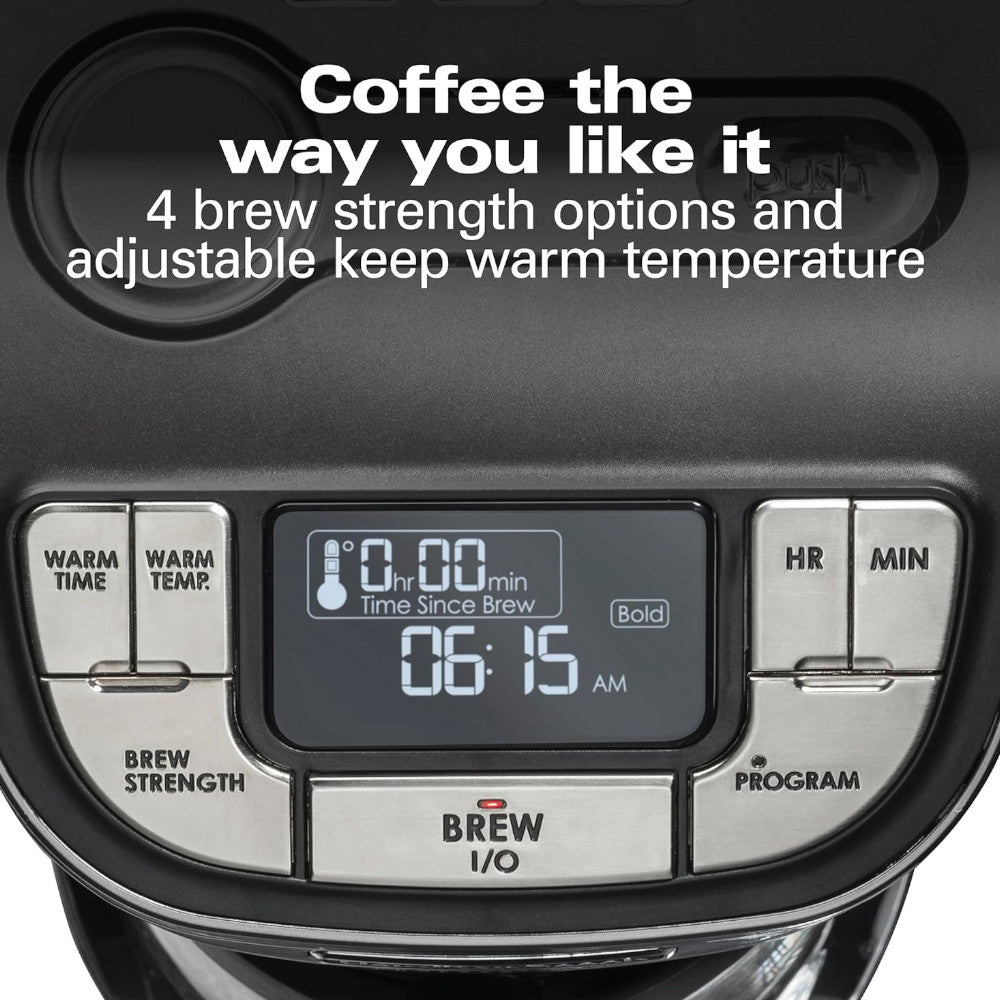 Cafetière programmable 12 tasses HAMILTON BEACH PROFESSIONAL 49500 - Reconditionnée avec garantie Home Essentials