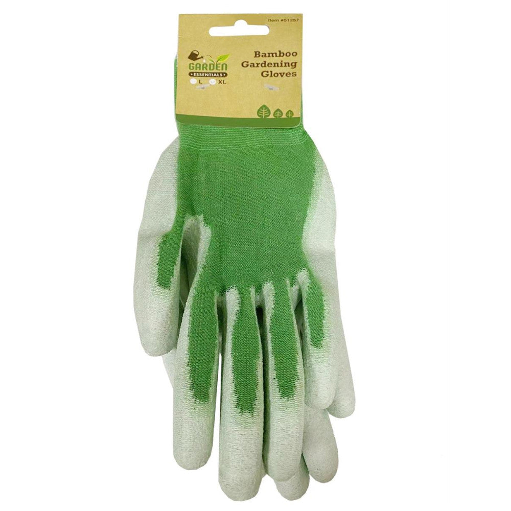 GARDEN ESSENTIALS 51257 Gants de jardin en fibre de bambou