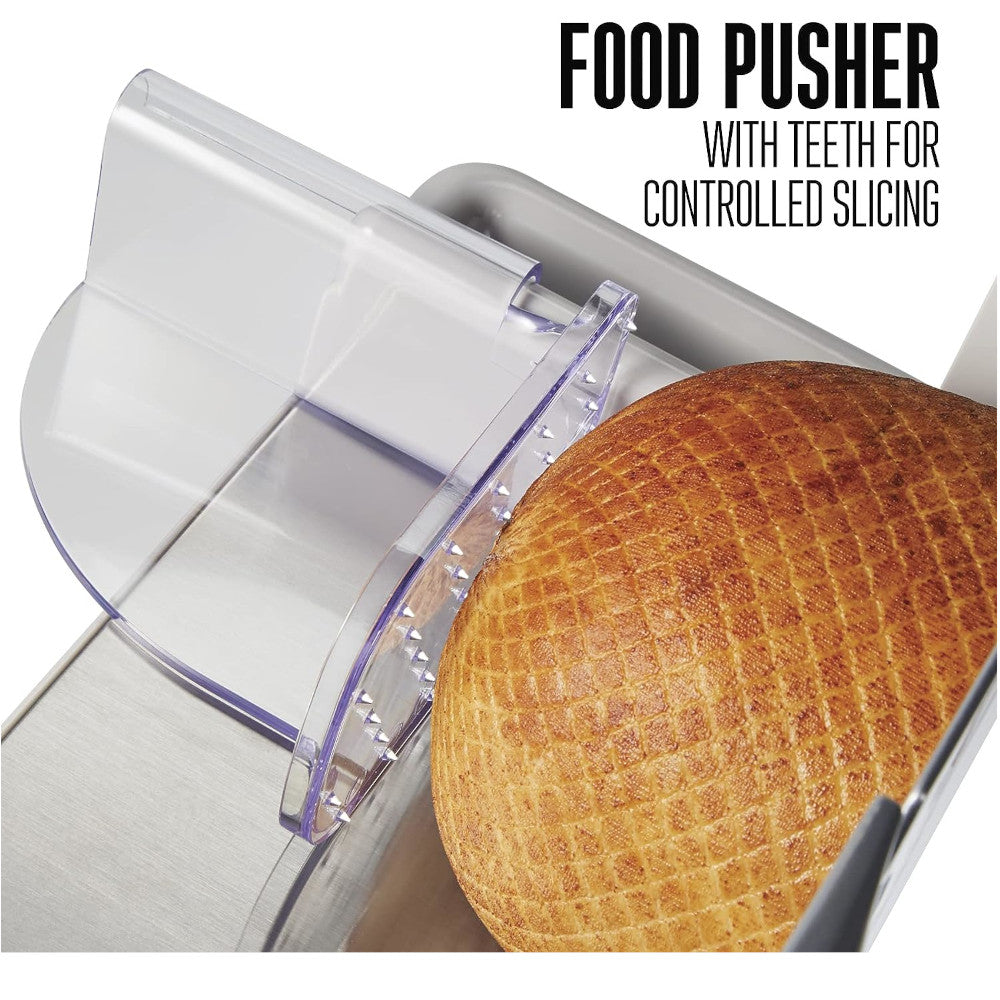 WESTON 61-0901-W Heavy Duty 9" Food Slicer - Refurbished with Home Essentials Warranty