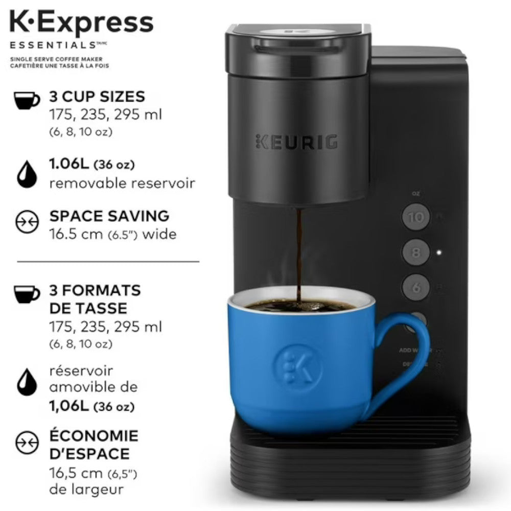 Cafetière à portion individuelle KEURIG 611247389089 K-Express Essentials - Reconditionnée avec garantie Home Essentials