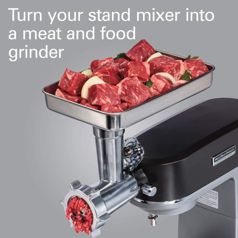 Accessoire hachoir à viande et aliments tout métal pour robot pâtissier professionnel HAMILTON BEACH