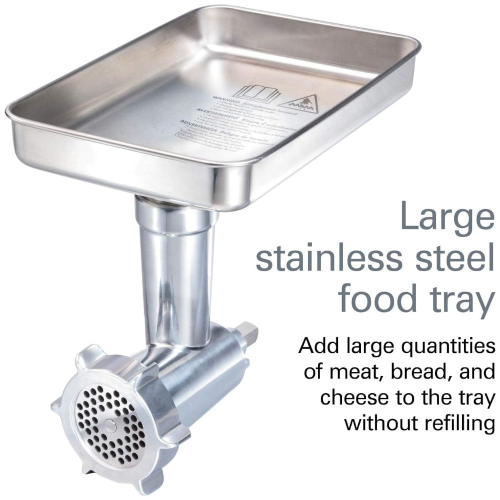 Accessoire hachoir à viande et aliments tout métal pour robot pâtissier professionnel HAMILTON BEACH