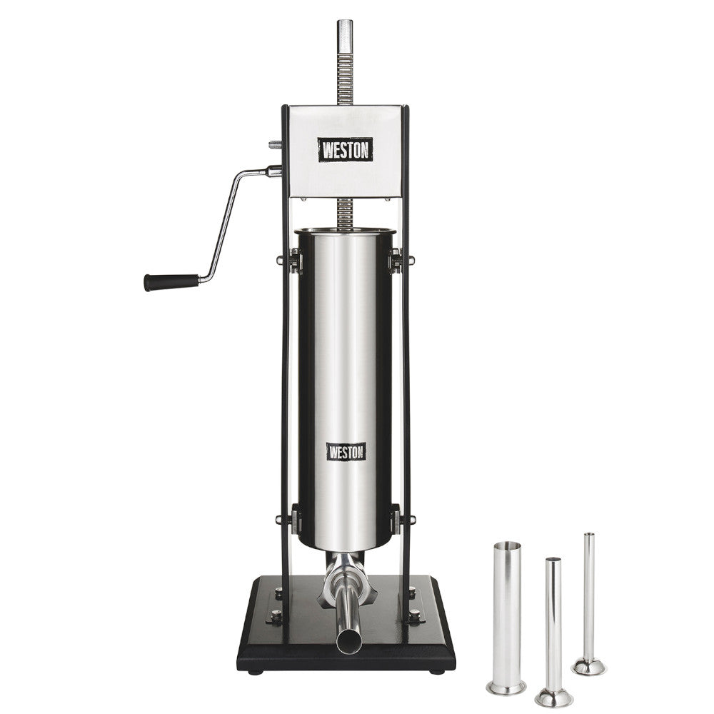 WESTON 86-1501-W Poussoir à saucisses vertical à double vitesse de 15 lb - Emballage imparfait avec garantie complète