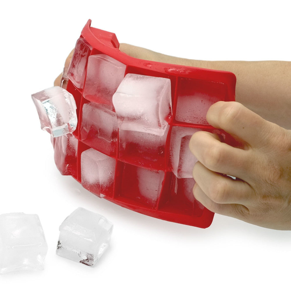 Bac à glaçons en silicone STARFRIT 092833 - 15 cubes Rouge