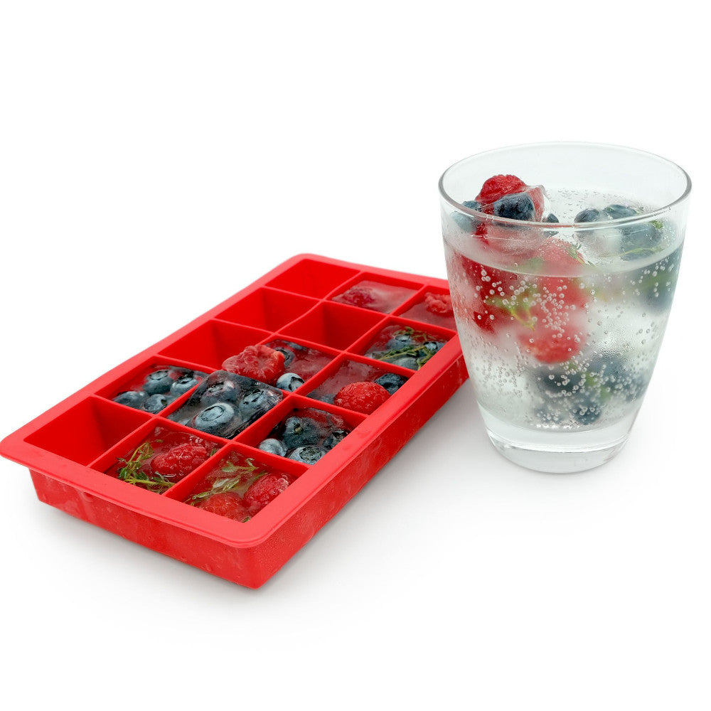 Bac à glaçons en silicone STARFRIT 092833 - 15 cubes Rouge