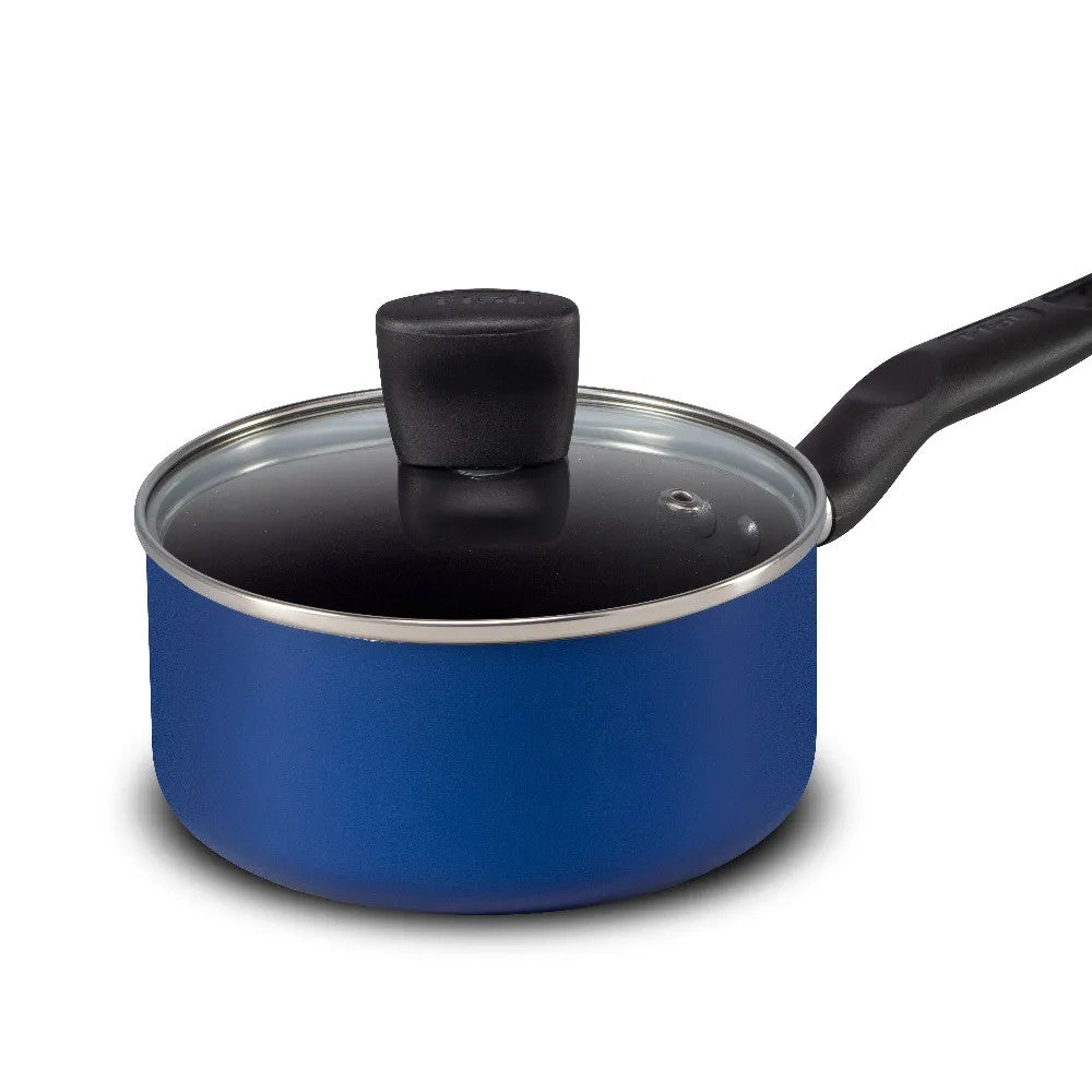 Batterie de cuisine 8 pièces T-FAL Essentials Bleu - B474S874