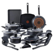 T-FAL B495LSID Kitchen Solutions 22pc Cookware Set - Blemished package with full warranty