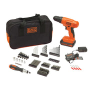 Perceuse-visseuse sans fil BLACK+DECKER BDC120VA 20V MAX* POWERCONNECT avec kit de 100 pièces