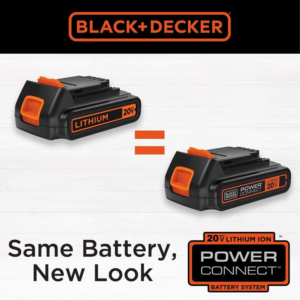 Perceuse-visseuse sans fil BLACK+DECKER BDC120VA 20V MAX* POWERCONNECT avec kit de 100 pièces