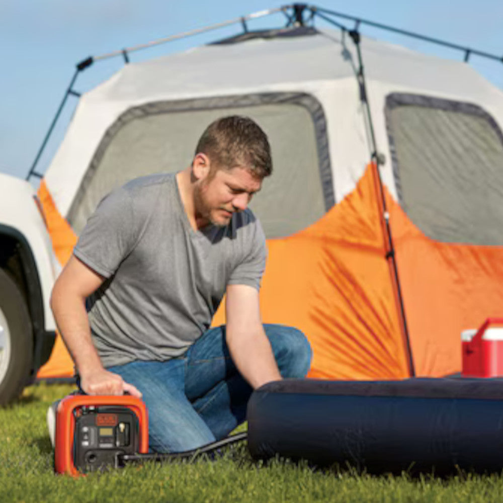 BLACK+DECKER BDINF12C 12V DC Multi-Purpose Inflator - Factory serviced with Black+Decker Warranty