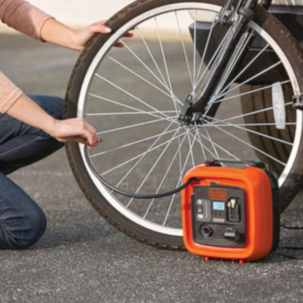 BLACK+DECKER BDINF12C 12V DC Multi-Purpose Inflator - Factory serviced with Black+Decker Warranty