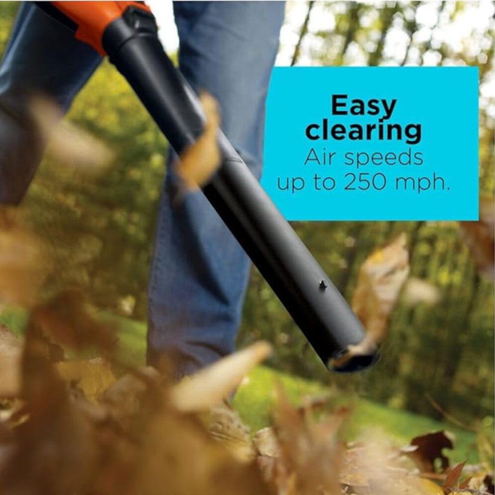 Souffleur de feuilles électrique 3 en 1 BLACK+DECKER BV6600 - Remis à neuf avec garantie complète du fabricant