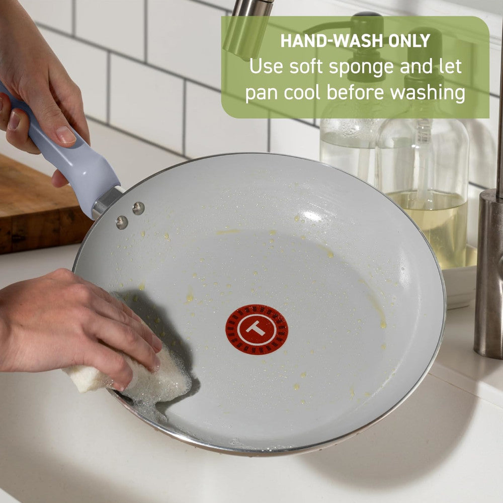 T-FAL C4880764 Refresh Ceramic Nonstick Frying Pan 12 Inch Skillet