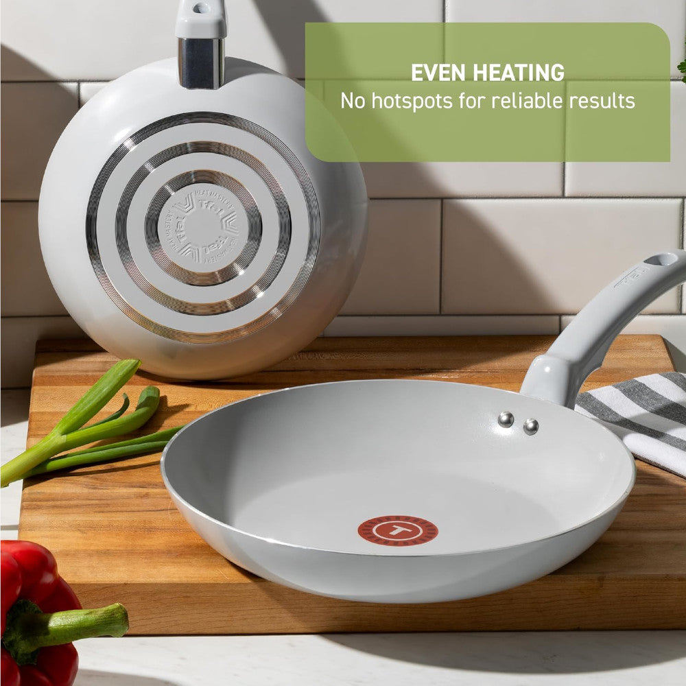 T-FAL C4880764 Refresh Ceramic Nonstick Frying Pan 12 Inch Skillet