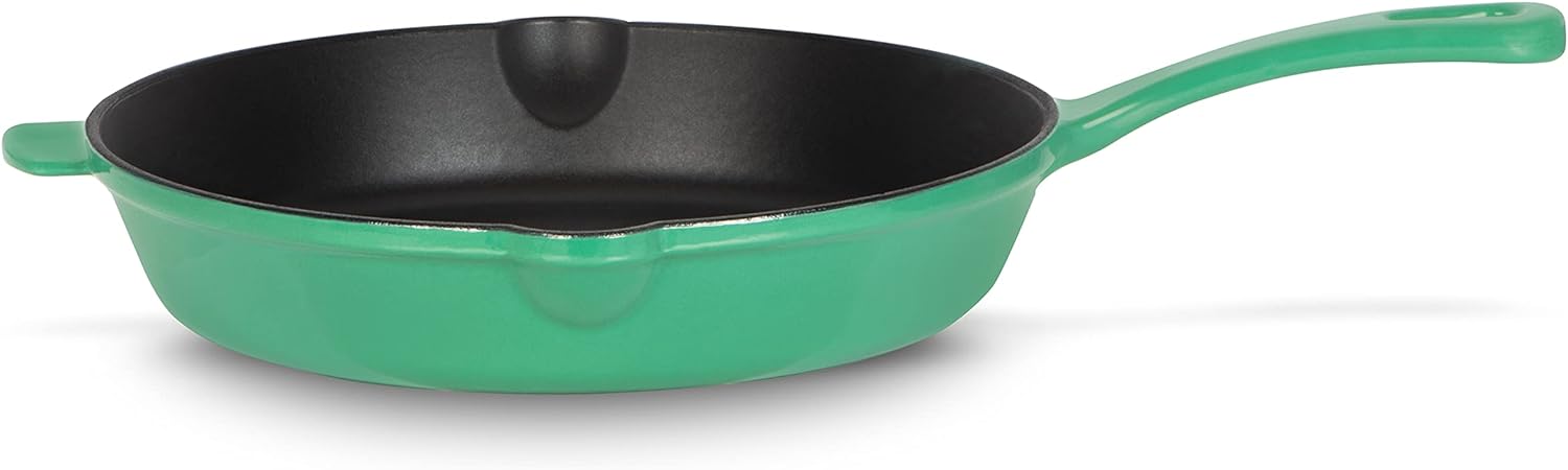 CUISINART CI22-24SGNC Poêle à frire ronde en fonte de 10 po (25 cm) vert d'eau
