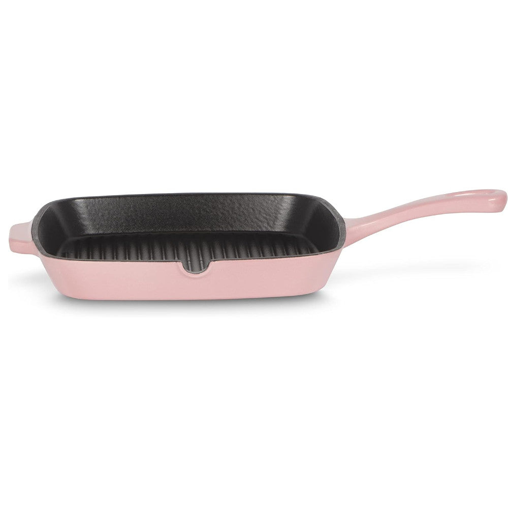 CUISINART CI30-23HRPKC Poêle à griller carrée en fonte rose rosé