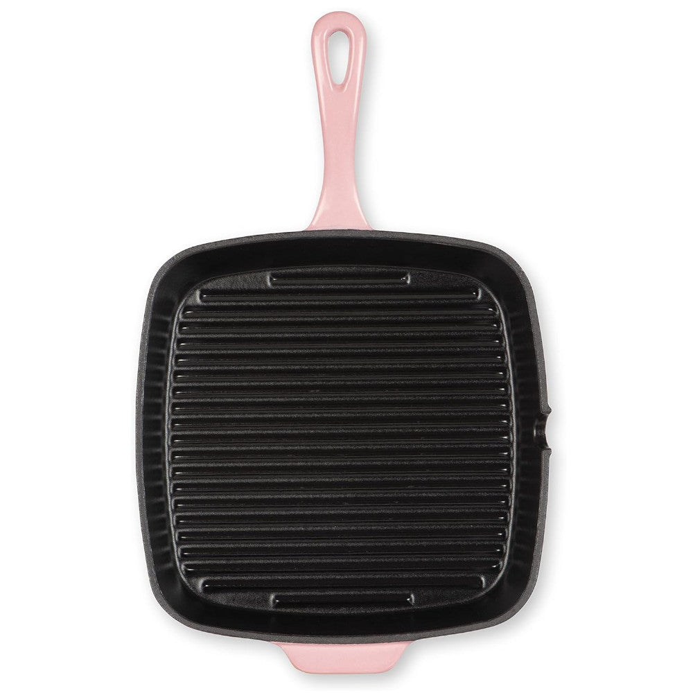 CUISINART CI30-23HRPKC Poêle à griller carrée en fonte rose rosé