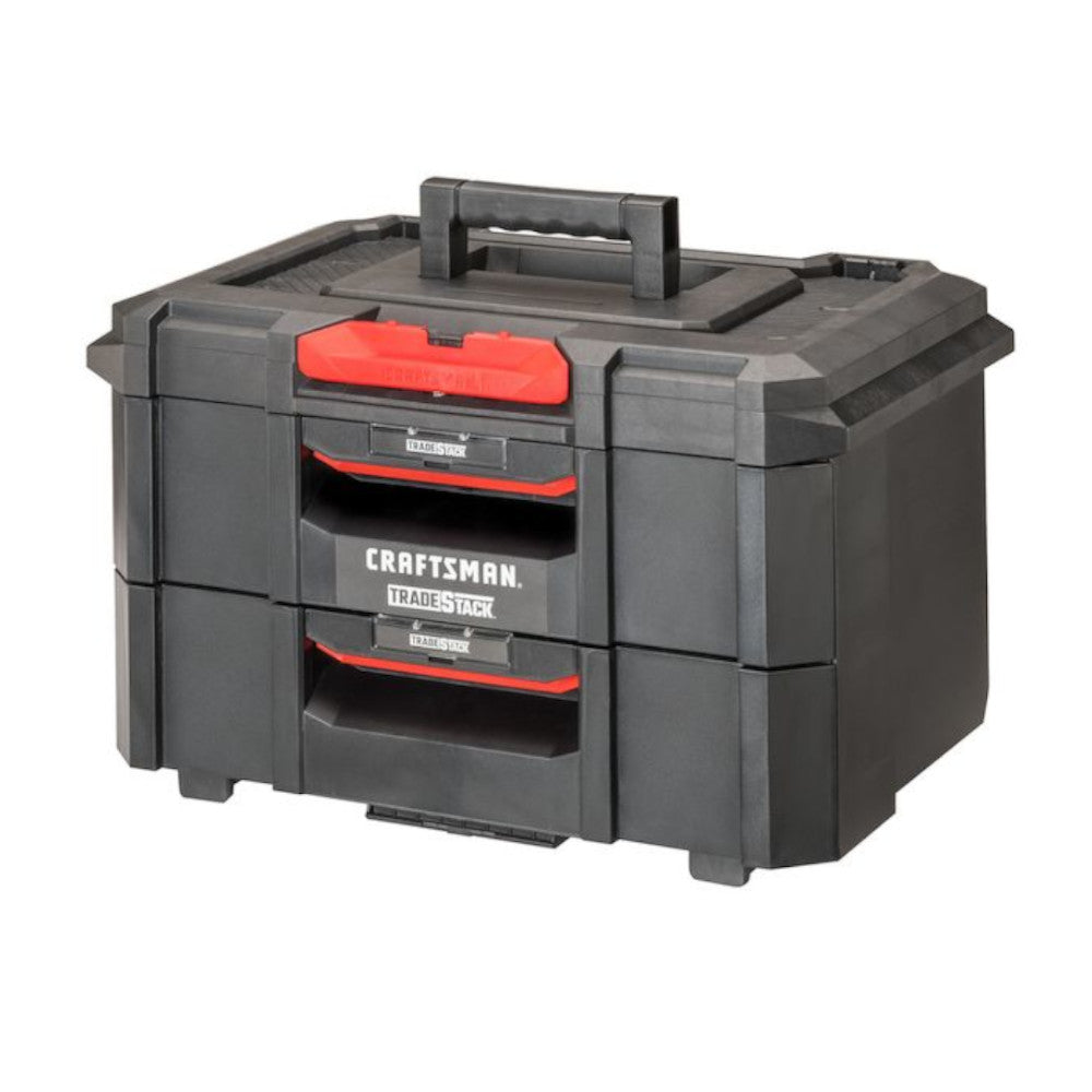 CRAFTSMAN CMST21404 TRADESTACK 2-Drawer Tool Chest Stackable with Handle - 22-in