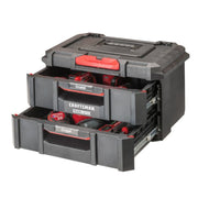 CRAFTSMAN CMST21404 TRADESTACK 2-Drawer Tool Chest Stackable with Handle - 22-in