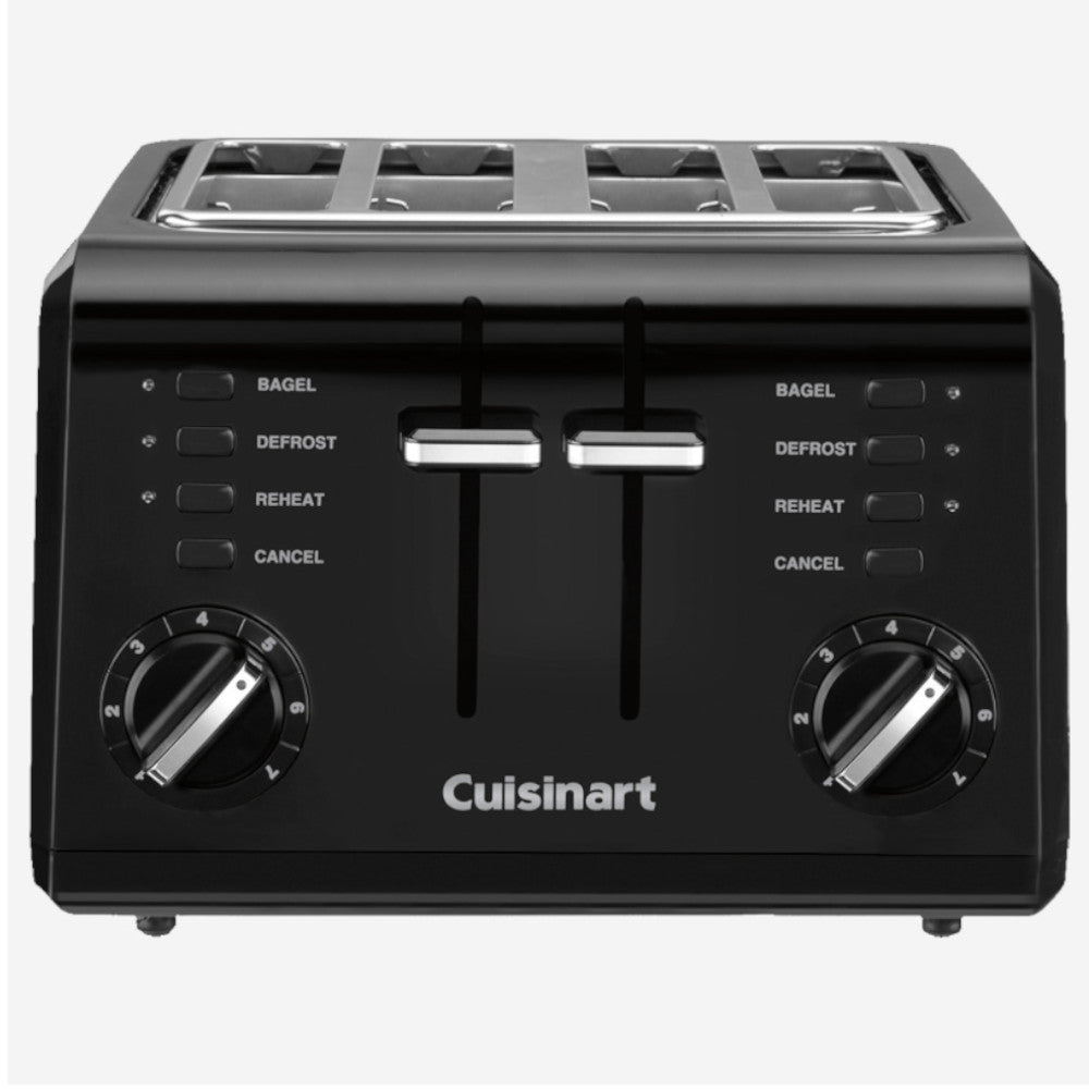Grille-pain compact 4 tranches CUISINART CPT-142BKC en noir