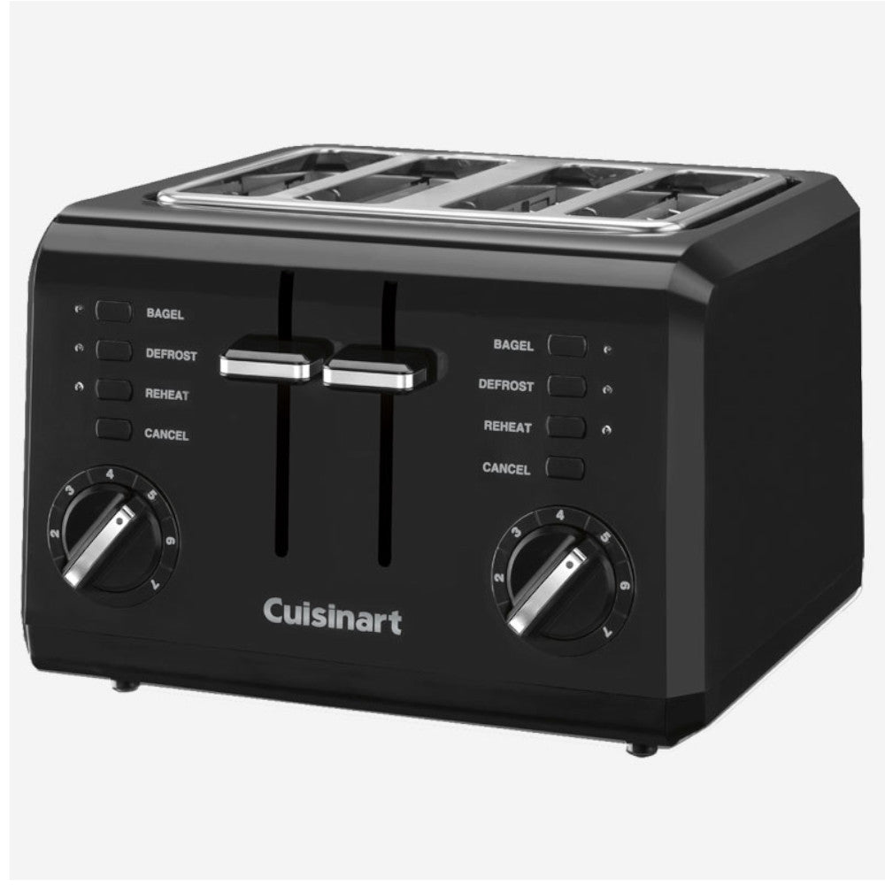 Grille-pain compact 4 tranches CUISINART CPT-142BKC en noir
