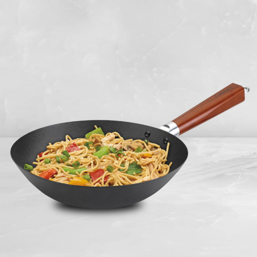 CUISINART CSW26-28C 11" PRE-SEASONED STEEL WOK