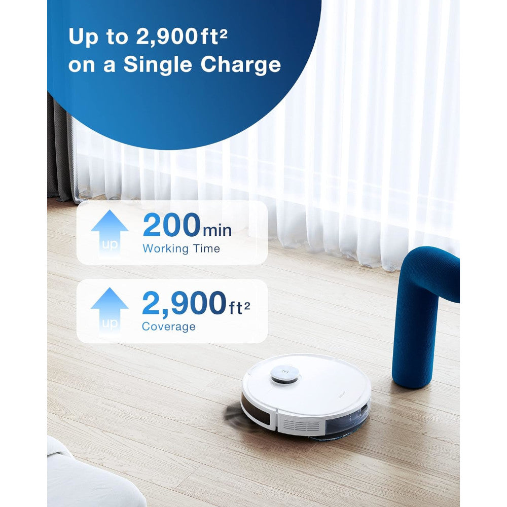 Ensemble aspirateur robot et balai ECOVACS DEEBOT N10 Plus avec station de vidage automatique - Entretien en usine avec garantie Home Essentials