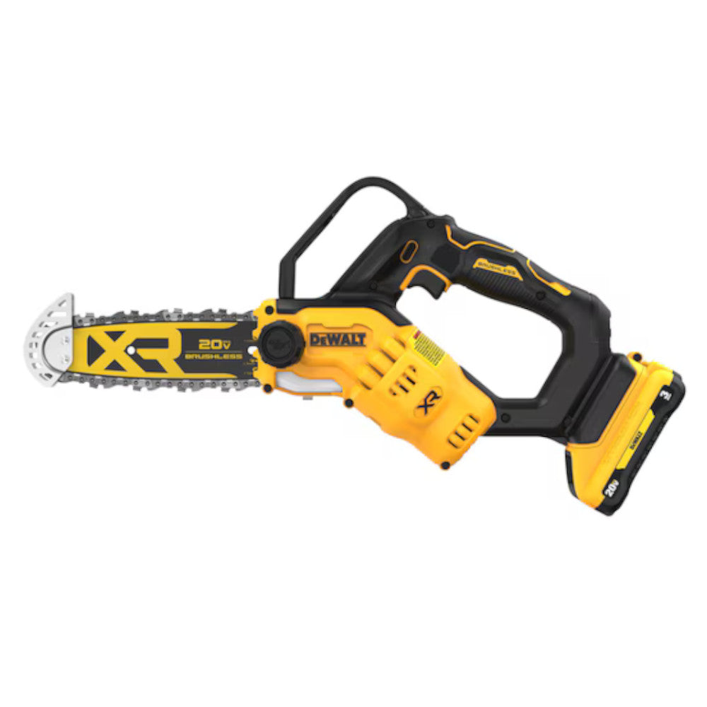 DEWALT DCCS623L1 20V MAX* 8 in. Brushless Cordless Pruning Chainsaw Kit with 3 Ah Battery - Refurbished with Dewalt Warranty