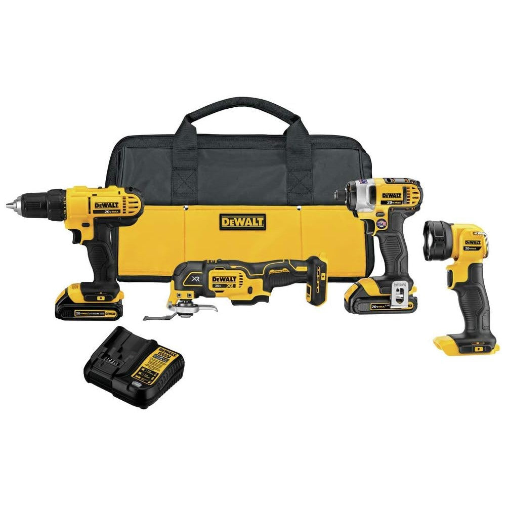 DEWALT DCK444C2 Kit combiné de 4 outils sans fil 20 V MAX* - Remis à neuf avec garantie Dewalt - DCK444C2