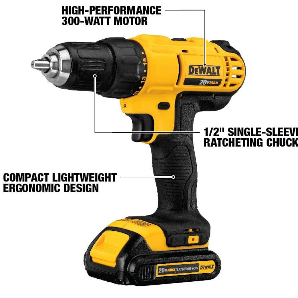 DEWALT DCK444C2 Kit combiné de 4 outils sans fil 20 V MAX* - Remis à neuf avec garantie Dewalt - DCK444C2
