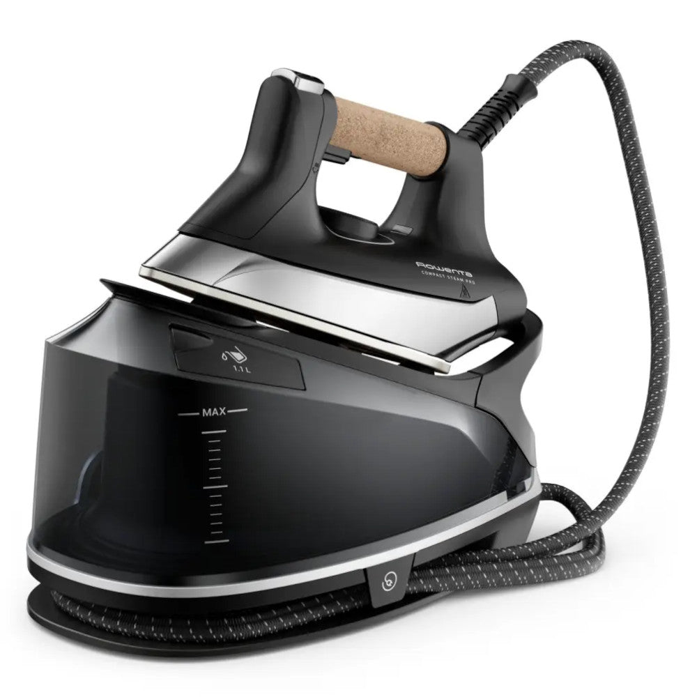 ROWENTA DG7661U1 Compact Steam Pro Cork, High-Pressure Steam Station - Blemished package with full warranty