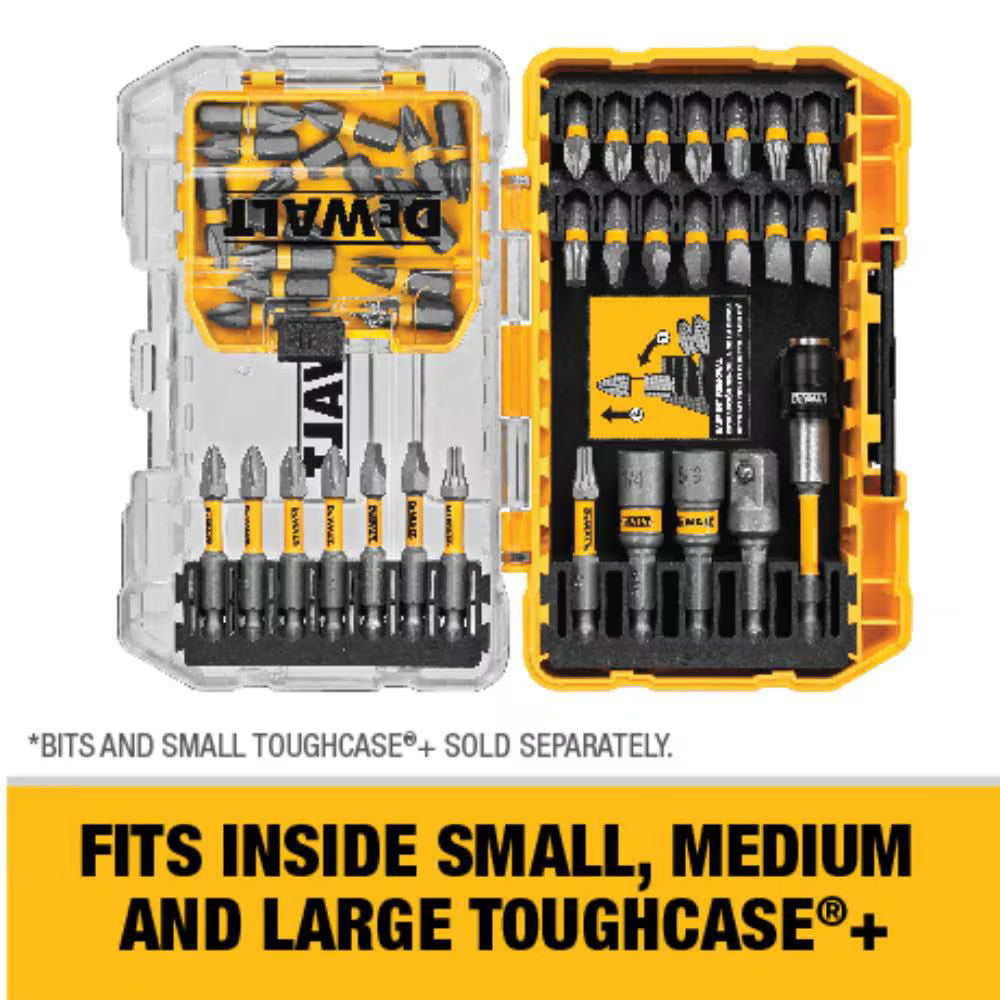 DEWALT DWA2SQ2MI15 MAX IMPACT 2.5-inch #2 Square Bit (15-Piece) with Small Bulk Storage Case